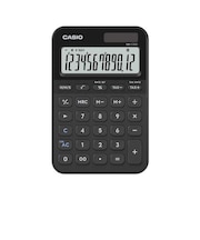 カシオ　デザイン電卓 ミニジャストタイプ［12桁］ ブラック MWC20DBKN