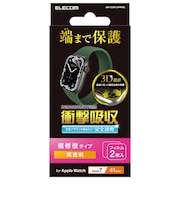 エレコム Apple Watch series7 41mm 衝撃吸収フィルム透明傷リ AW21BFLAPKRG