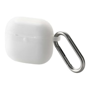 エレコム AirPods 4 ケース 用 シリコン カバー ワイヤレス/ MagSafe カラビナ付 クリア AVAAP06SCCR