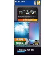 エレコム Galaxy A25 5G(SC-53F)/ガラスフィルム/高透明 PMG253FLGG