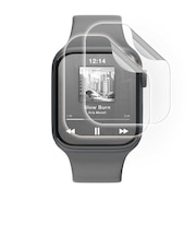 エレコム Apple Watch 44mm フルカバーフィルム 衝撃吸収 防指紋 高光沢 傷リペア AW25DFLAPKRG
