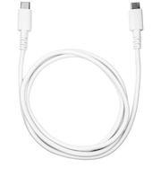 クオリティトラストジャパン PD対応 USB Type-C to Type-Cやわらかいのに切れにくいケーブル 1m ホワイト QTC0416WH