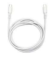 クオリティトラストジャパン PD対応 USB Type-C to Type-Cやわらかいのに切れにくいケーブル 2m ホワイト QTC0417WH