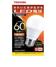 東芝 LED電球 全方向 電球色 60W形相当 LDA8LG60V1