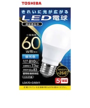 東芝 LED電球 全方向 昼光色 60W形相当 LDA7DG60V1