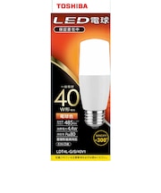 東芝 LED電球(T形)40W形相当 電球色 口金E26 LDT4LGS40V1