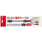 コロンバスサークル S+AV端子ケーブル 1.8m(NewFC/SFC/N64/GC用) CCMLCAABK S+AVタンシケーブル1.8m<br>★こちらの商品は人気商品のため、色違い・仕様違い等含め「一家族1台限り」でのご協力をお願いしております。