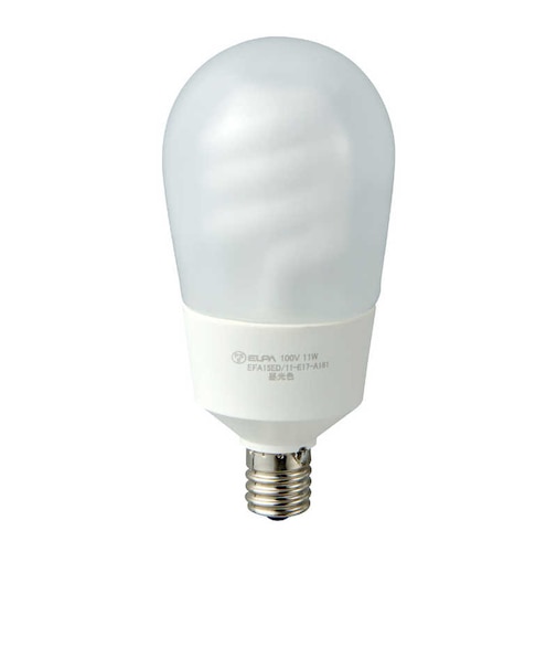 ELPA　電球型蛍光灯 ミニクリタイプ EFA15EL11E17A162