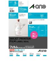 エーワン インクジェットプリンタラベル(水に強い(白)フィルム 29281