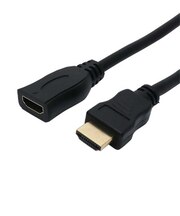 ナカバヤシ　HDMI変換・延長プラグ ブラック  [1m /HDMI⇔HDMI /スタンダｰドタイプ /イｰサネット対応] HET10BK