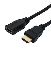 ナカバヤシ　HDMI変換・延長プラグ ブラック [2m /HDMI⇔HDMI /スタンダｰドタイプ /イｰサネット対応] HET20BK