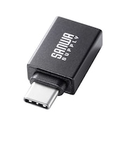 サンワサプライ USB5Gbps Type-C変換アダプタ(AtoC・アルミコネクタ) ADUSB31CAF