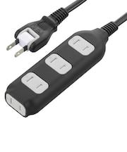 ビックアイデア　電源タップ4個口3m ［3.0m / 4個口 / スイッチ無］ ブラック BIMT431K