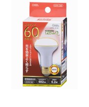 オーム電機　LED電球 LEDdeQ ホワイト [E26/電球色/60W相当/レフランプ形] LDR6LWA9