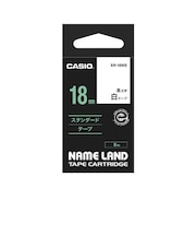 カシオ ネームランド テープカートリッジ スタンダードテープ(18mm) XR18WE