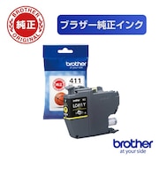 ブラザー 純正プリンターインク イエロー LC411Y