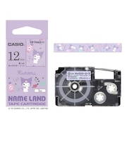 カシオ　ラベルライターNAME LAND用テープ サンリオキャラクターテープ ［黒文字 / 12mm幅］ クロミ XR12SAKU1