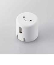 エレコム スマートフォン用AC充電器 USB-Aメス1ポート 1.0A出力 ホワイトフェイス MPAACU07WF