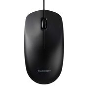 エレコム　マウス Lサイズ [光学式 /有線 /3ボタン /USB] ブラック MLE10URXBK