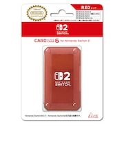 アイレックス カードケース6 for Nintendo Switch2 レッド ILX2S394<br>★こちらの商品は人気商品のため、色違い・仕様違い等含め「一家族1台限り」でのご協力をお願いしております。