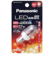 パナソニック　LED装飾電球 クリア [E12/電球色] LDT1LE12C