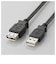 エレコム　USB-A延長ケーブル [USB-A オス→メス USB-A /1.5m /USB2.0] ブラック U2CE15BK