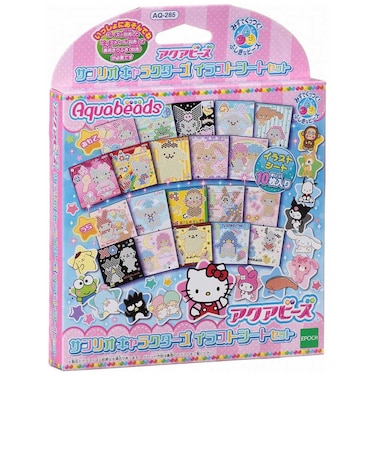 エポック社　アクアビーズ AQ-285 サンリオキャラクターズ イラストシートセット AQ285ｻﾝﾘｵｲﾗｽﾄｼｰﾄｾｯﾄ