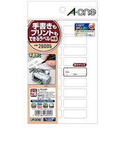 エーワン 手書きもプリントもできるラベル (はがきサイズ・角型18面×12シート) 26005