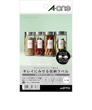 エーワン キレイにみせる収納ラベル水に強いマット紙10面 27713