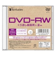 VERBATIMJAPAN 録画用DVD-RW 1枚 4.7GB インクジェットプリンター対応 VHW12NP1V1B