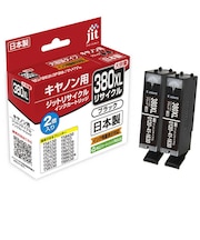 ジット キヤノン Canon:BCI380XLPGBK(大容量)対応 ジット リサイクルインク カートリッジJIT-C380BXL2P