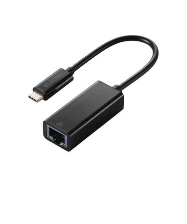 エレコム　有線LANアダプター USB-C 1000Mbps 高速通信 USB3.2 Gen1 ( Windows 11 10 Mac iPad Nintendo Switch 対応 ) 変換アダプタ ブラックEDCGUC3V3B