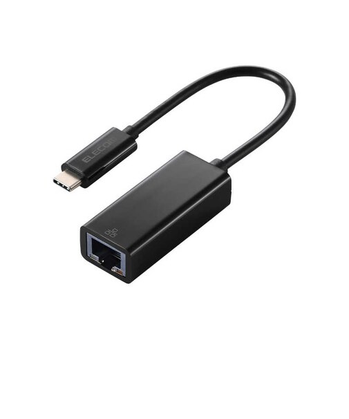 エレコム　有線LANアダプター USB-C 1000Mbps 高速通信 USB3.2 Gen1 ( Windows 11 10 Mac iPad Nintendo Switch 対応 ) 変換アダプタ ブラックEDCGUC3V3B