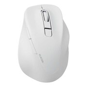 エレコム Bluetooth マウス 無線 静音 抗菌 5ボタン Mサイズ Windows Mac iPad 等対応 医師監修 EX-G ホワイトMXGM30BBSKCWH