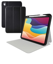 エレコム　iPad11インチ (A16) 10.9インチ (第10世代) フラップケース 衝撃吸収 ApplePencil収納 スリープ対応TBA25RSABK