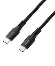 エレコム　240W PD EPR USB Type-C ケーブル 0.5m 高耐久ナイロン 断線に強い eMarker 480Mbps ブラックMPACCPES05BK