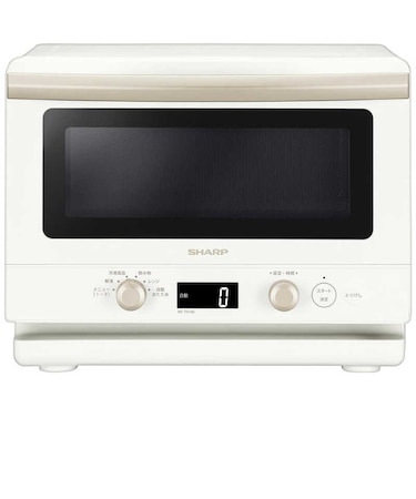シャープ　電子レンジ 18L フラット らくチン１品 ヘルツフリー ホワイトRETD186W