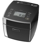 三菱電機 炊飯器 5.5合 炭炊釜(5層厚釜) IHジャー 銘柄芳潤炊き ダブル備長炭コート「熾火(おきび)」 黒曜(こくよう)NJVP10JB