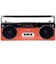 アイワ　ステレオ型ラジカセ aiwa ［ワイドFM対応 /Bluetooth対応 ］ レッドGAA4RCP0002