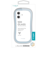 MSソリューションズ iPhone 17ケース「ViAMO freely」超硬度・耐傷・耐衝撃ガラスハイブリッドケース ライト ブルーLNIM25VMFLBL