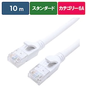 ビックアイデア　LANケーブル Cat6A スタンダード 10m ［10m / カテゴリー6A / スタンダード］ ホワイトBIMLC6A1STD1000W