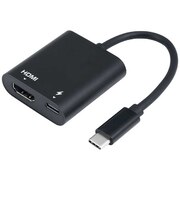 ナカバヤシ Type-C-HDMI 4KディスプレイアダプタUSACHD5BK