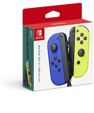 任天堂　【純正】Joy-Con(L)/(R)［Switch］ (L)ブルー/（R)ネオンイエローJOYCONLﾌﾞﾙｰRﾈｵ<br>★こちらの商品は人気商品のため、色違い・仕様違い等含め「一家族１台限り」でのご協力をお願いしております。
