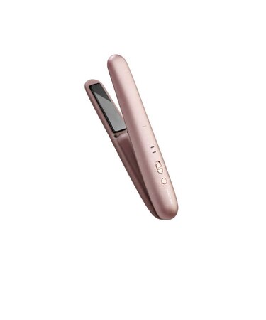 コイズミ　コードレス ストレートアイロン 18mm 160℃・200℃ 充電式(着脱式バッテリー) ピンクKHS8660P