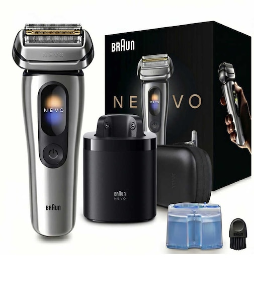 ブラウン　電気シェーバー NEVO (シルバー)洗浄機モデル ［4枚刃 / AC100V-240V］NEVO15000C