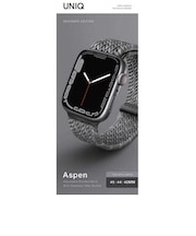 KENZAN ASPEN DESIGNER EDITION BRAIDED APPLE WATCH STRAP 45/44/42MM - PEBBLE GREYUNIQ45MMASPDEPGRY