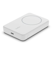 BELKIN　BOOST CHARGE MagSafe対応 磁気ワイヤレスモバイルバッテリー 5K + スタンド(ホワイト) ホワイト [18.0Wh 5000 mAh /充電タイプ] BPD004BTWT