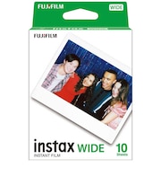 富士フイルム　インスタントカラーフィルム instax WIDE 1パック(10枚入) INSTAXWIDEWW1 <br>★こちらの商品は人気商品のため、色違い・仕様違い等含め「一家族１台限り」でのご協力をお願いしております。