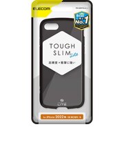 エレコム iPhone SE 第3世代/第2世代/8/7専用 ハイブリッドケース/TOUGH SLIM LITE/ブラック PMA22STSLBK