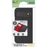エレコム 手帳型ケース 磁石付 耐衝撃 ステッチ PMP262PLFYBK